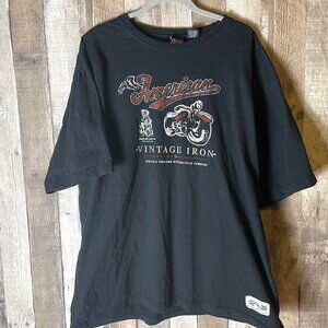 Bugle Boys American Vintage Iron Rolling Thunder Motorcycle Biker T-Shirt
